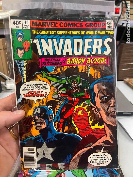 C&oacute;mics: marvel comics group the invaders issue 40 - Foto 1