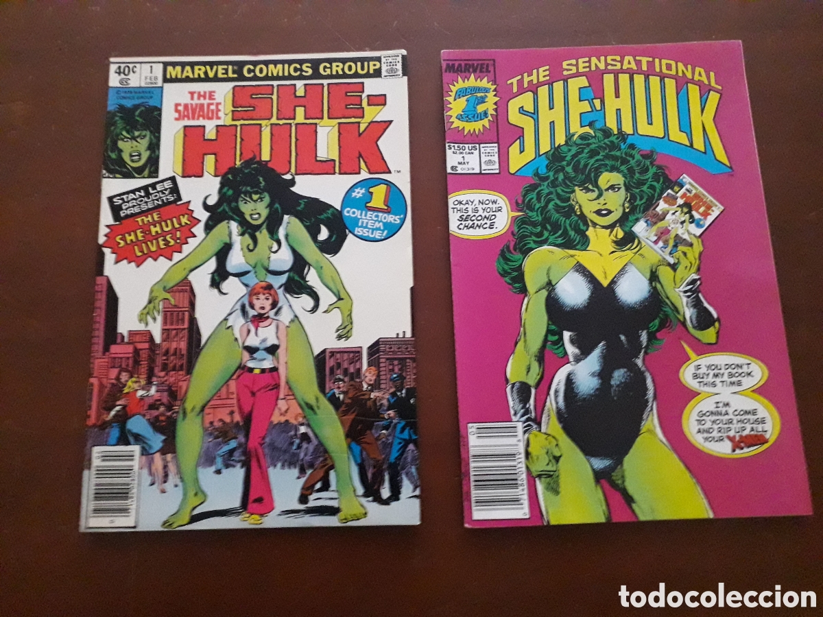 she-hulk vol 1 num 1 y vol 2 num 1. primera apa - Compra venta en  todocoleccion