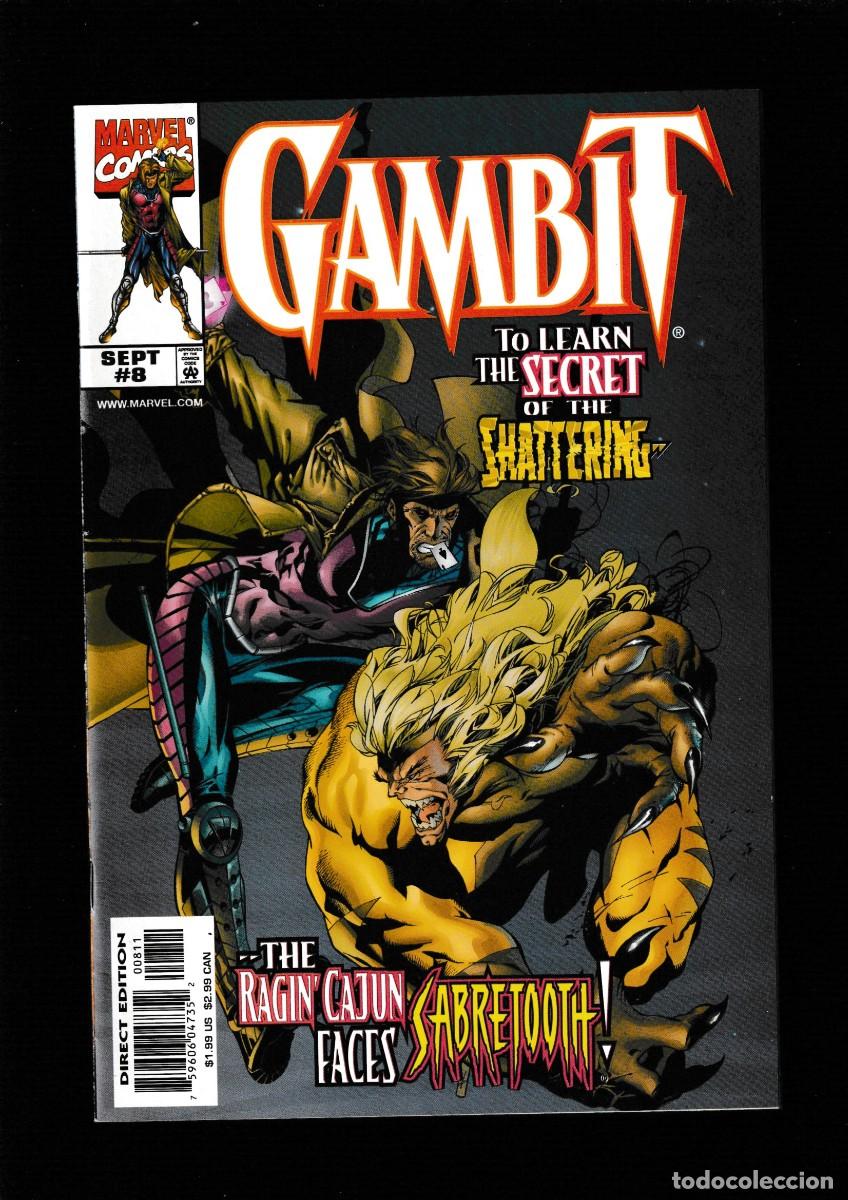 C&oacute;mics: GAMBIT 8 - MARVEL 1999 VFN/NM / VS SABRETOOTH - Foto 1