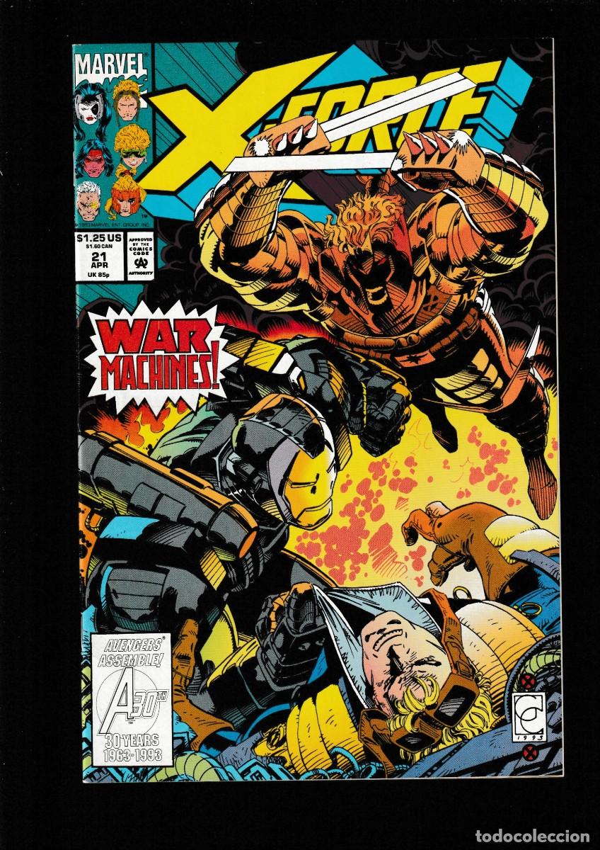 C&oacute;mics: X-FORCE 21 - MARVEL 1993 VFN/NM / SHIELD / VS WAR MACHINE - Foto 1