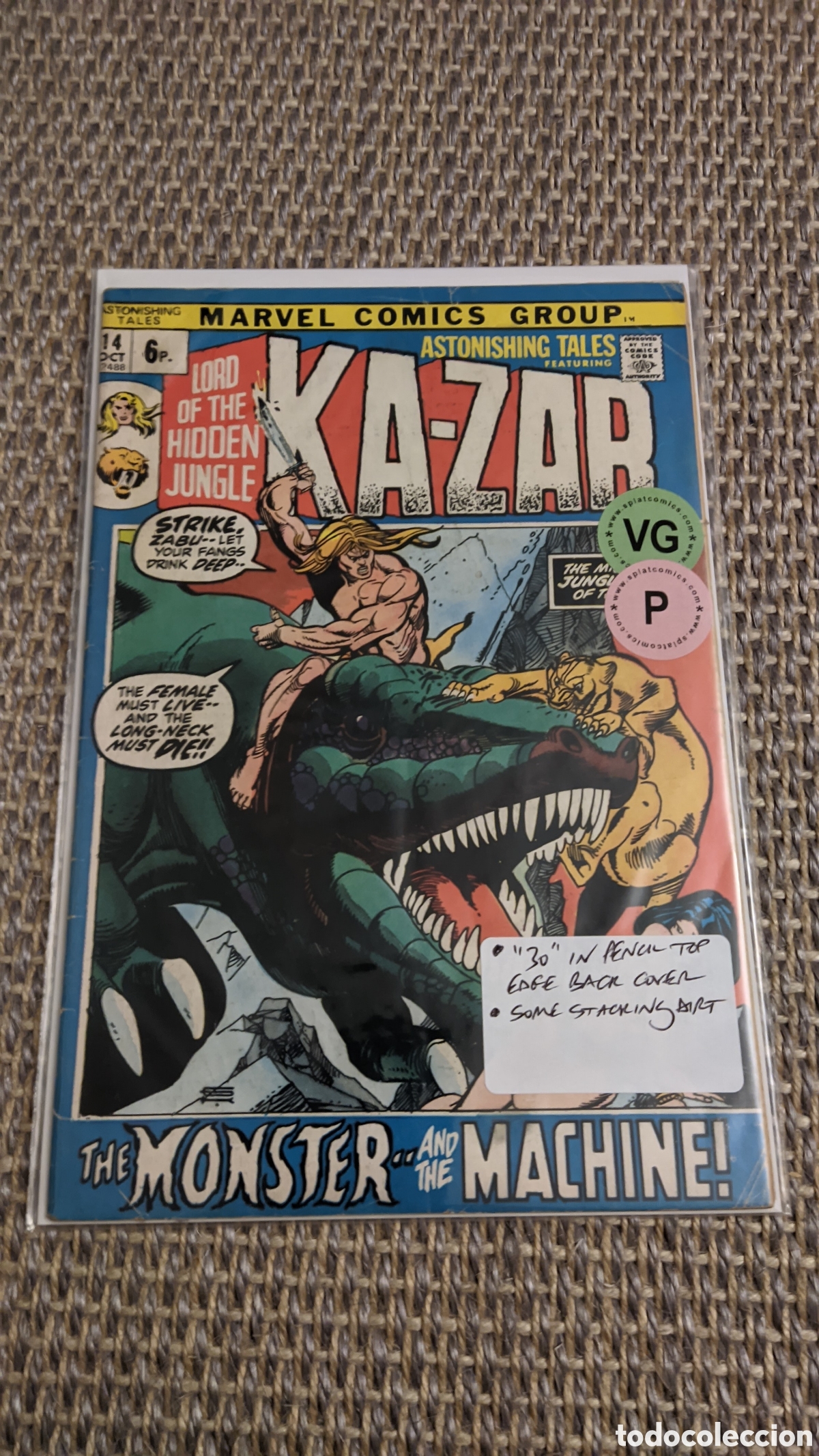 Comics : Astonishing Tales 14 Marvel 1972