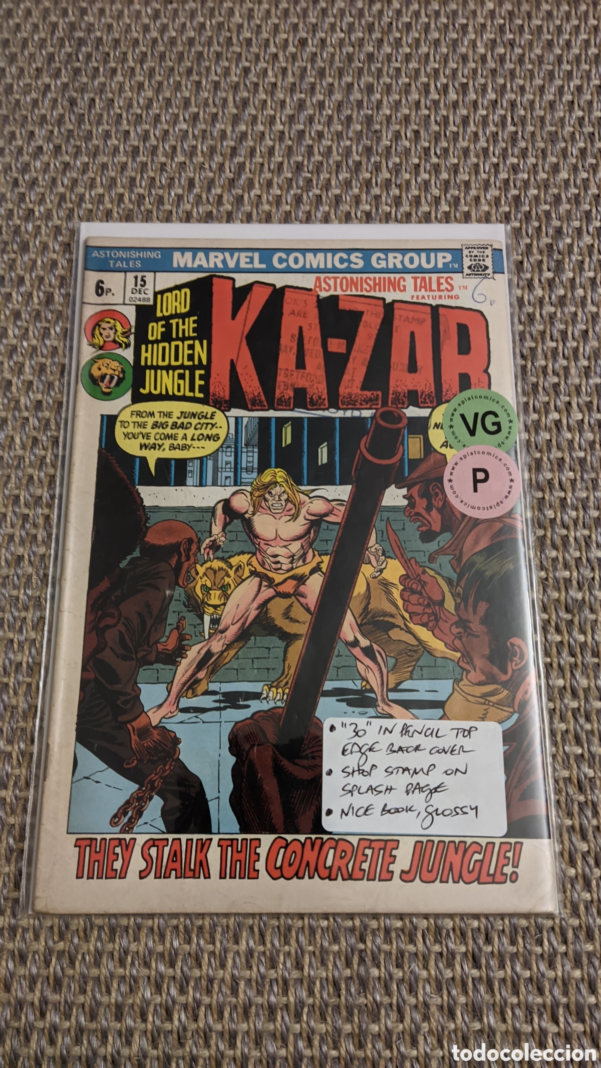 Comics : Astonishing Tales 15 Marvel 1972