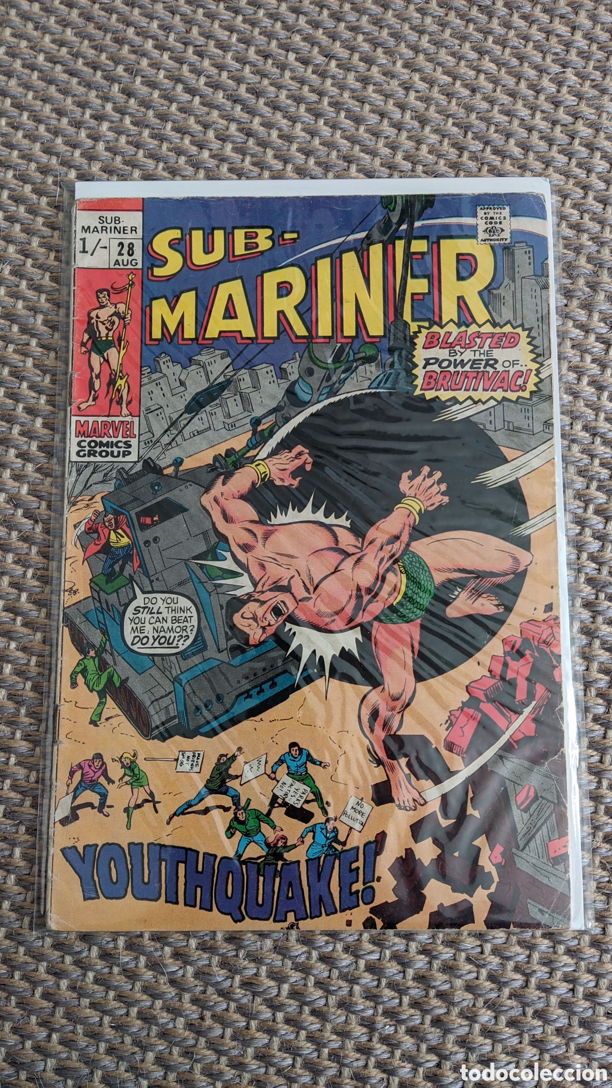 C&oacute;mics: Sub Mariner 28 Marvel 1970 Uk - Foto 1