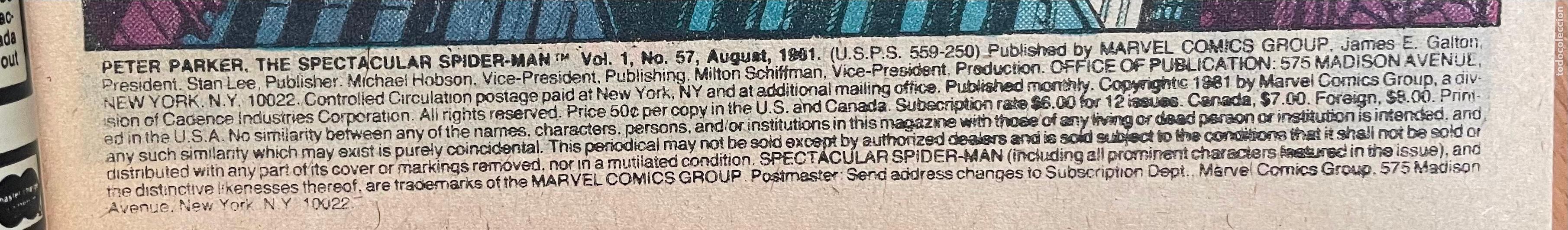 C&oacute;mics: SPIDER MAN Comic Usa, A&ntilde;os 80 - Foto 3