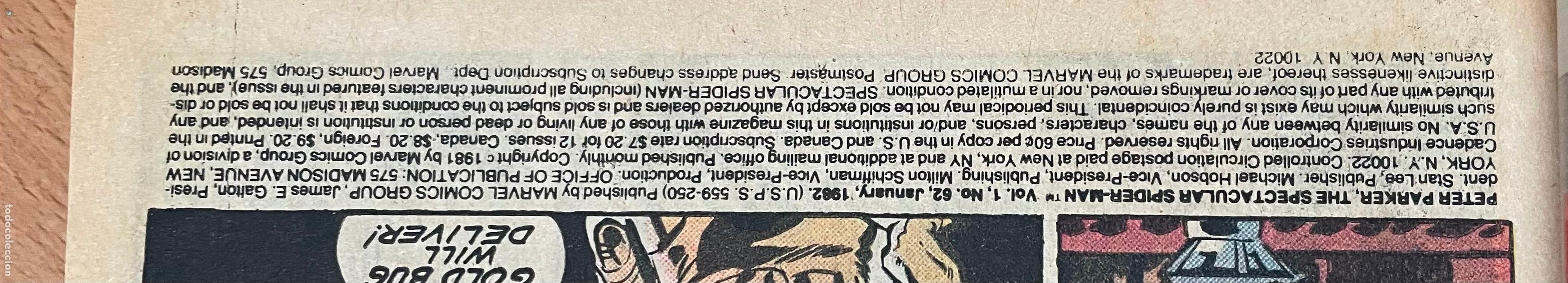 C&oacute;mics: SPIDER MAN Comic Usa, A&ntilde;os 80 - Foto 4