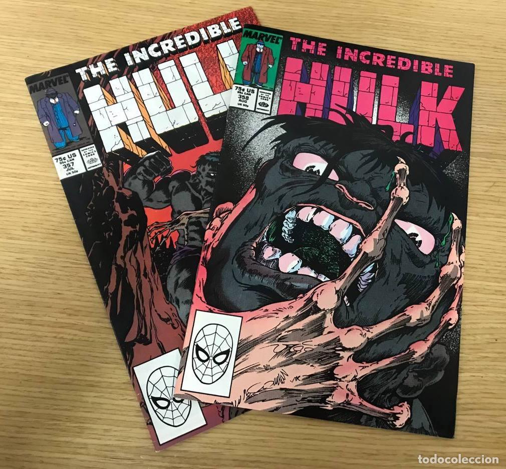 C&oacute;mics: THE INCREDIBLE HULK N&ordm; 357 Y 358. MARVEL COMICS 1989. EN INGL&Eacute;S - Foto 1