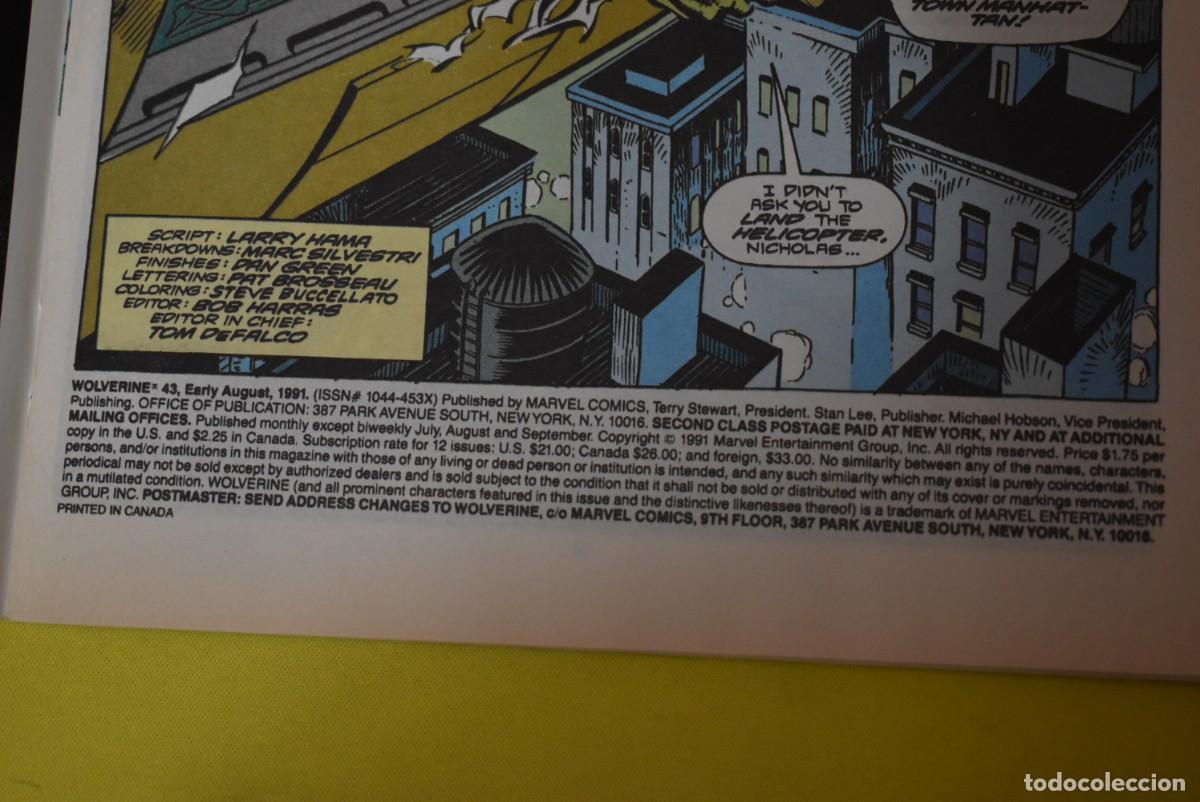 C&oacute;mics: Comic USA. Wolverine. N.&ordm;43. 1991 - Foto 3
