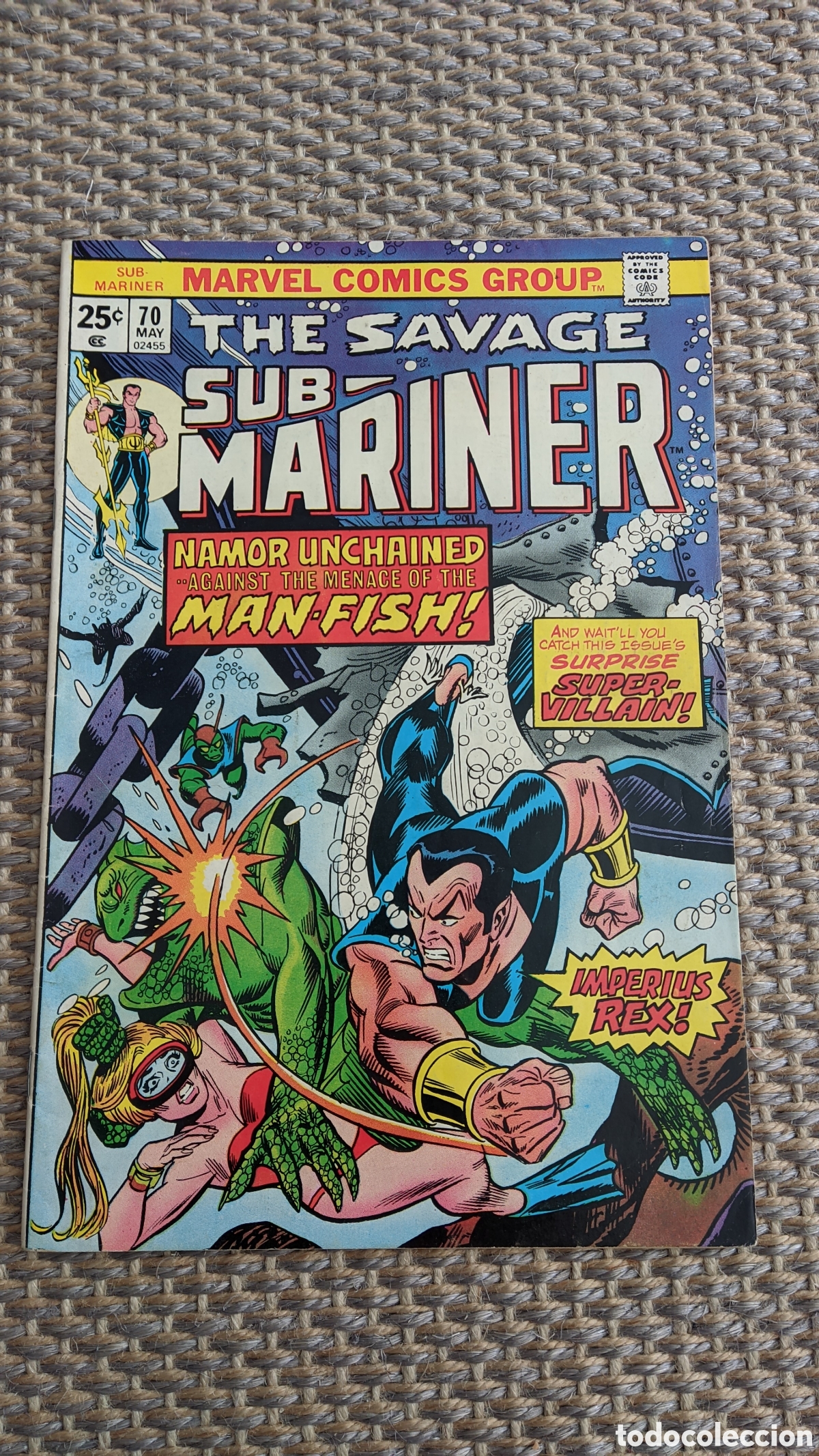 C&oacute;mics: Sub Mariner 70 Marvel 1974 - Foto 1