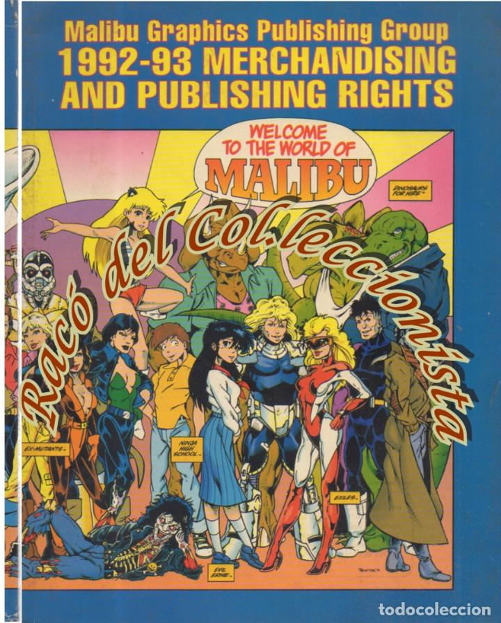 Comics: MALIBU GRAPHICS PUBLISHING GROUP (CATALOGO) 1992-1993 MERCHANDISING AND PUBLISHING RIGHTS