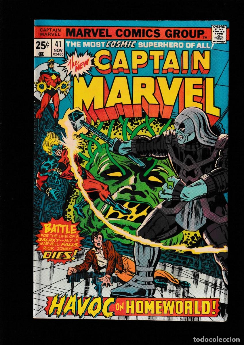 C&oacute;mics: CAPTAIN MARVEL 41 - MARVEL 1975 VFN / VS RONAN - Foto 1