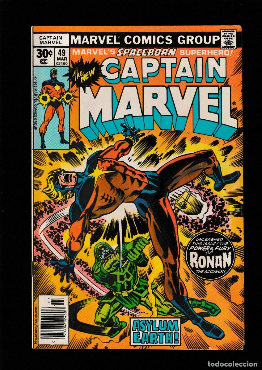 C&oacute;mics: CAPTAIN MARVEL 49 - MARVEL 1977 VFN / VS RONAN - Foto 1