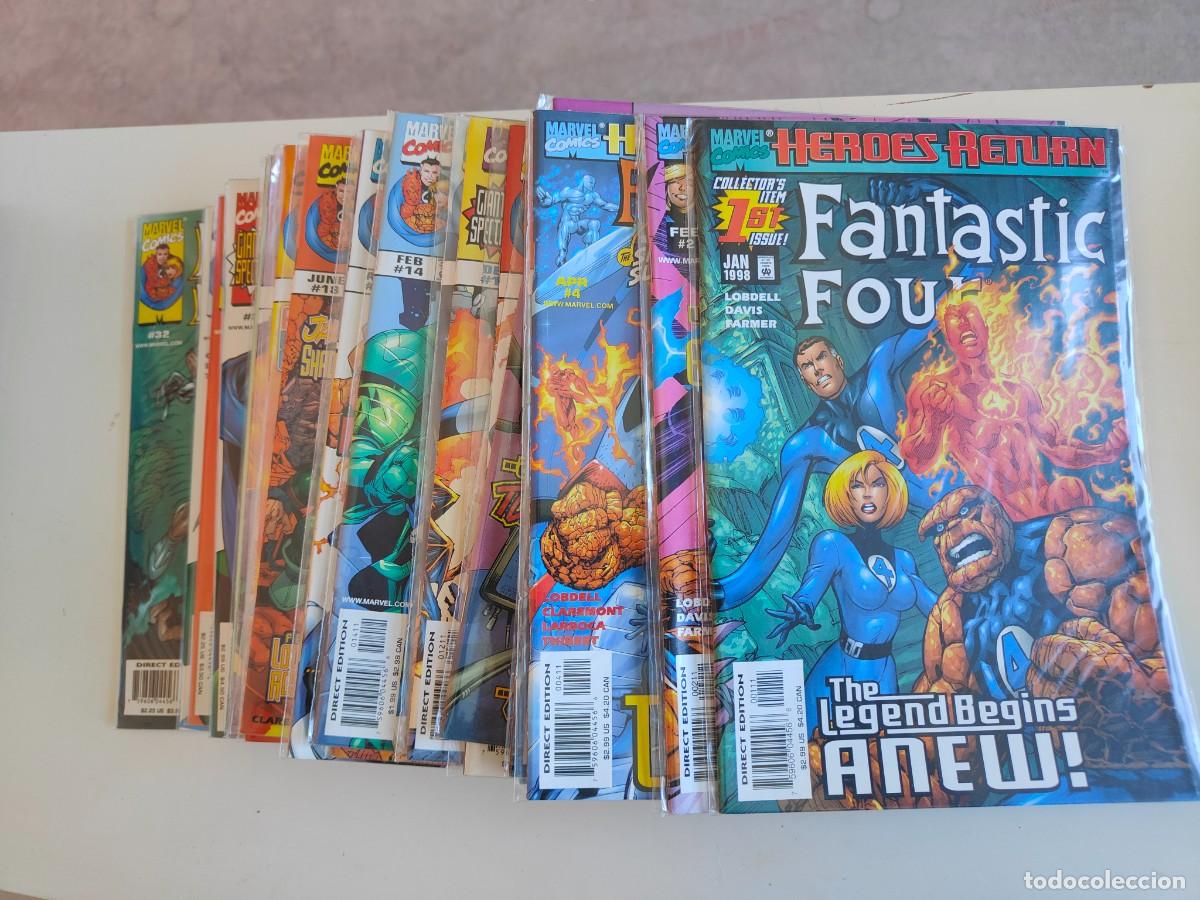 C&oacute;mics: Fantastic Four vol Run 1 - 32 Marvel Heroes Return 1998 Series - Foto 1