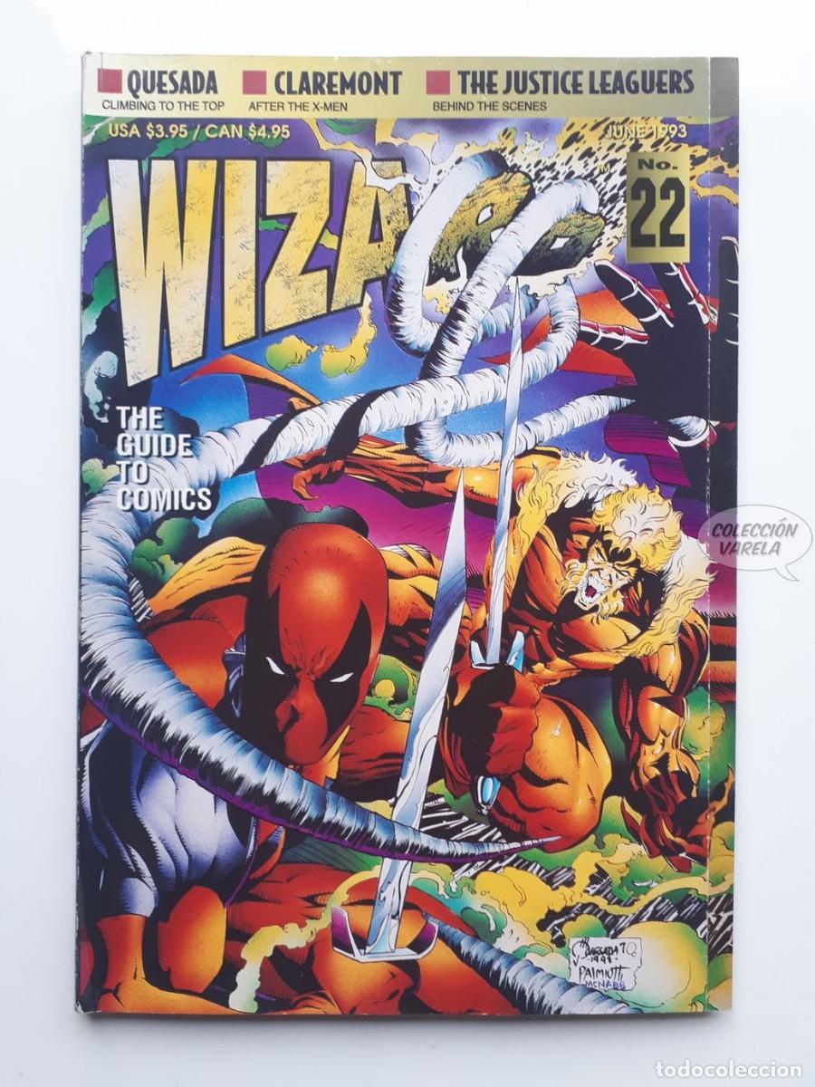 Comics : Wizard n&ordm; 22 - Volume 1 - Quesada Claremont - The guide to comics - Incluye poster - Ingl&eacute;s
