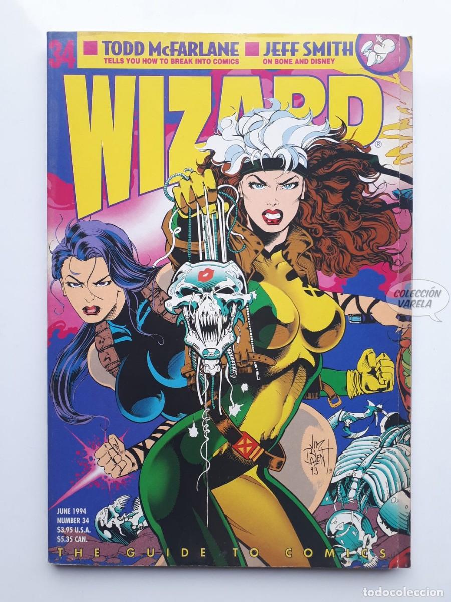 Comics : Wizard n&ordm; 34 - Volume 1 - McFarlane Jeff Smith - The guide to comics - Incluye poster - Ingl&eacute;s