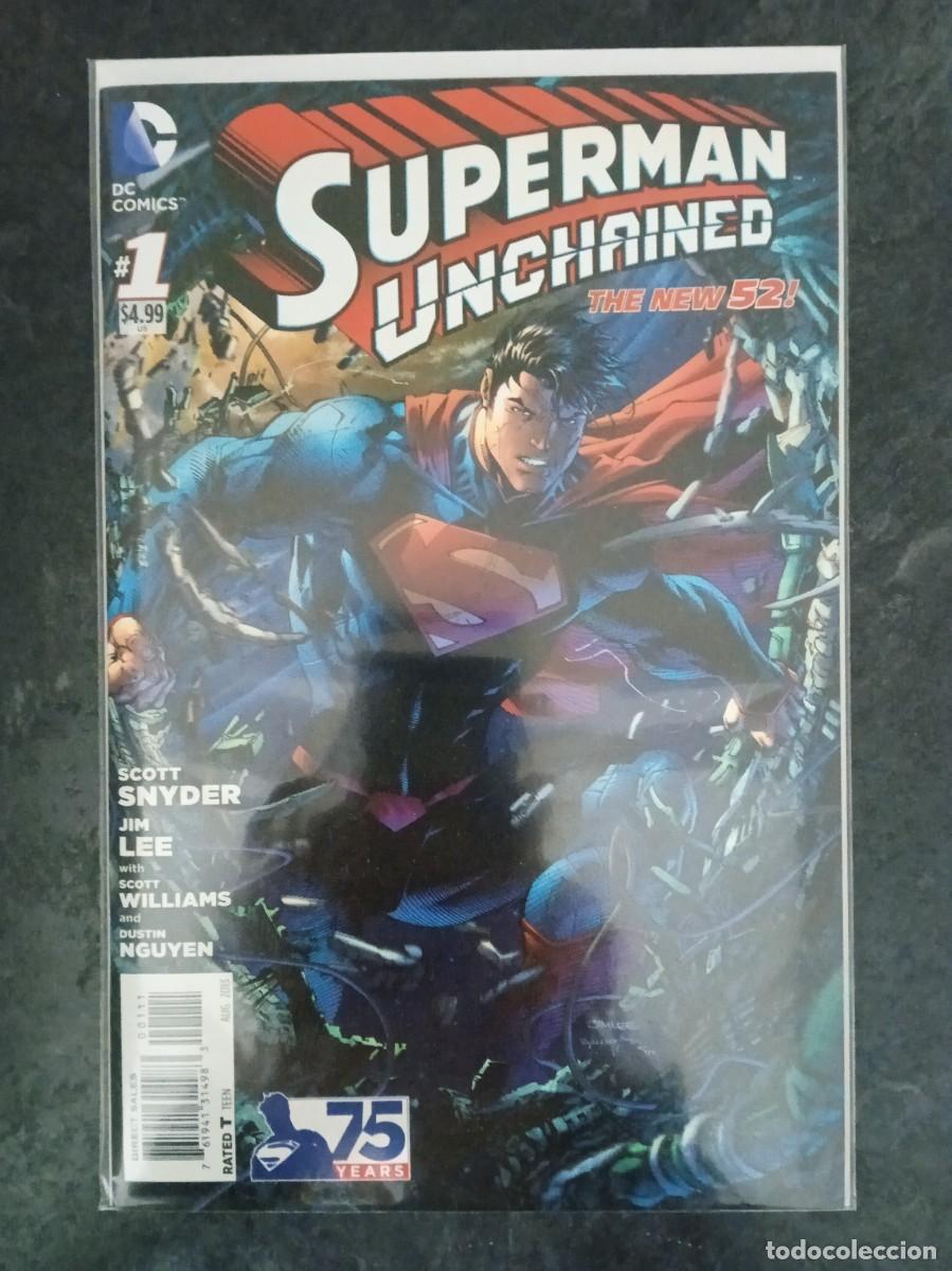 C&oacute;mics: SUPERMAN UNCHAINED #1. EDICI&Oacute;N USA. JIM LEE. - Foto 1