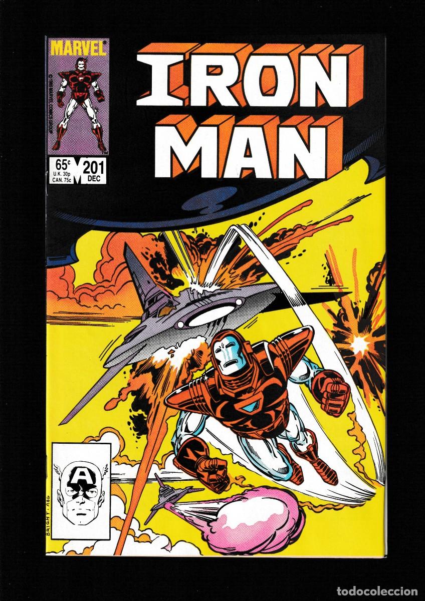 C&oacute;mics: IRON MAN 201 - MARVEL 1985 VFN/NM - Foto 1