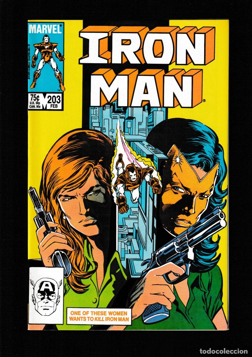 C&oacute;mics: IRON MAN 203 - MARVEL 1986 VFN/NM - Foto 1