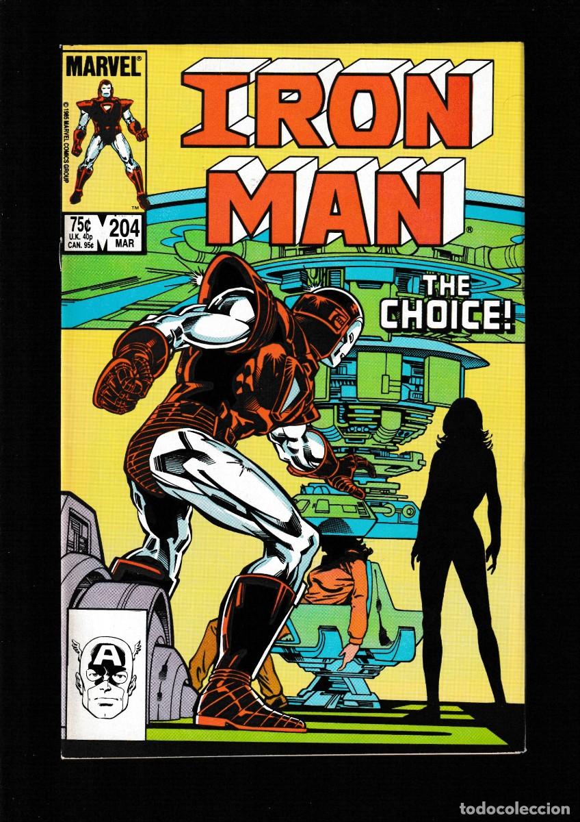 C&oacute;mics: IRON MAN 204 - MARVEL 1986 VFN/NM - Foto 1