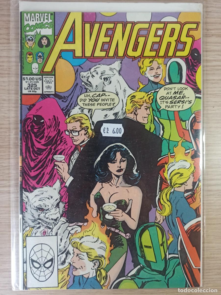 C&oacute;mics: AVENGERS (Ed. Marvel) #325, a&ntilde;o 1990 (En ingl&eacute;s original) - Foto 1