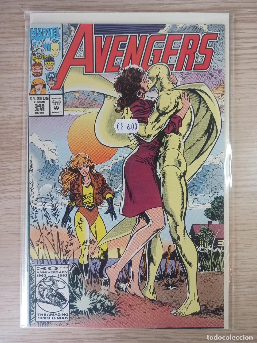 C&oacute;mics: AVENGERS (Ed. Marvel) #348, a&ntilde;o 1992 (En ingl&eacute;s original) - Foto 1