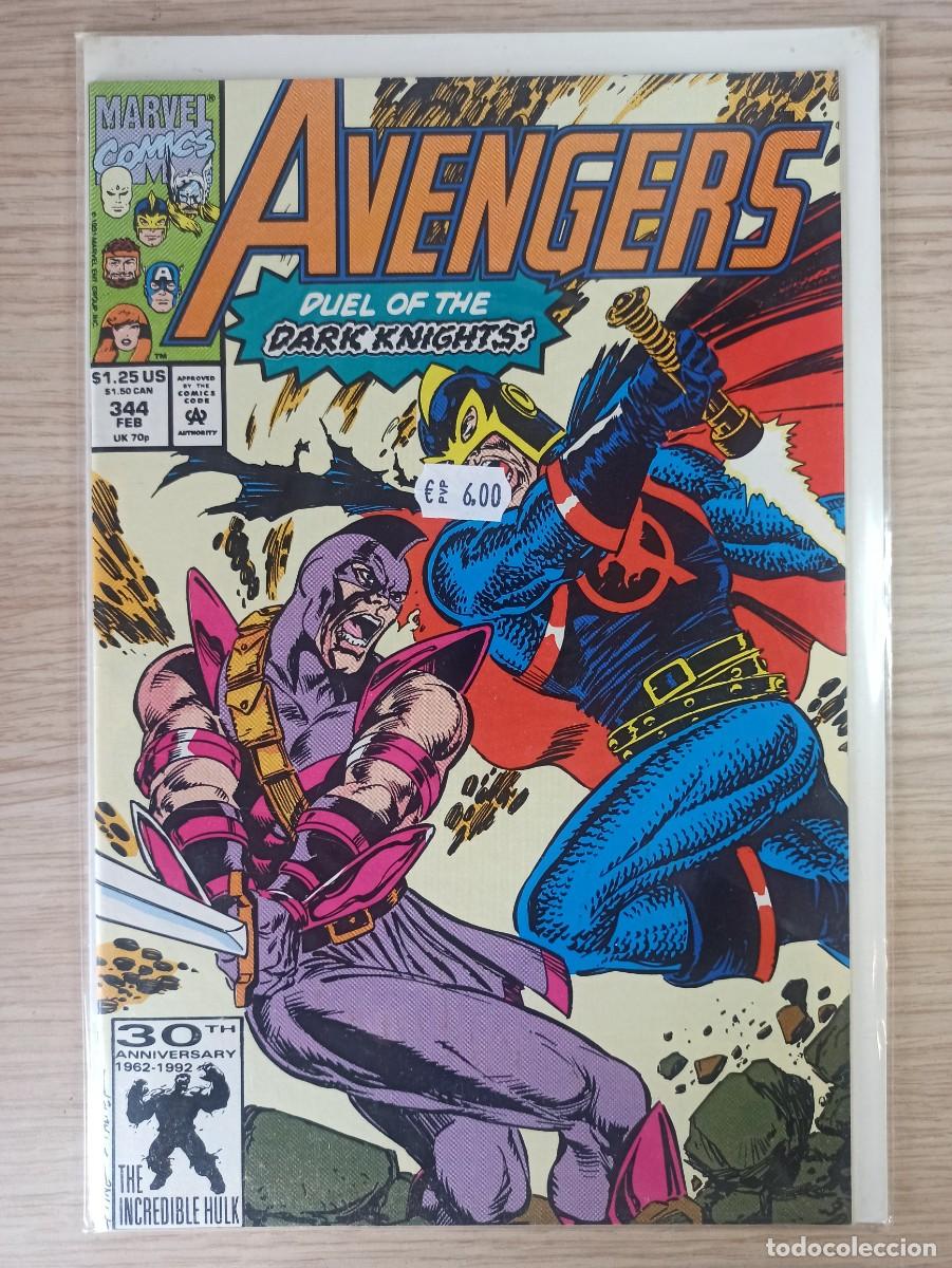 C&oacute;mics: AVENGERS (Ed. Marvel) #344, a&ntilde;o 1992 (En ingl&eacute;s original) - Foto 1