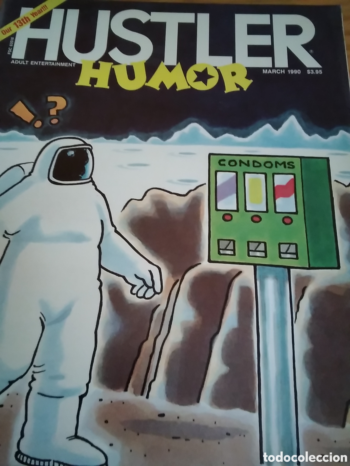 C&oacute;mics: Hustler humor chistes sat&iacute;ricos edicion americana sobre temas sociales 1990 marzo