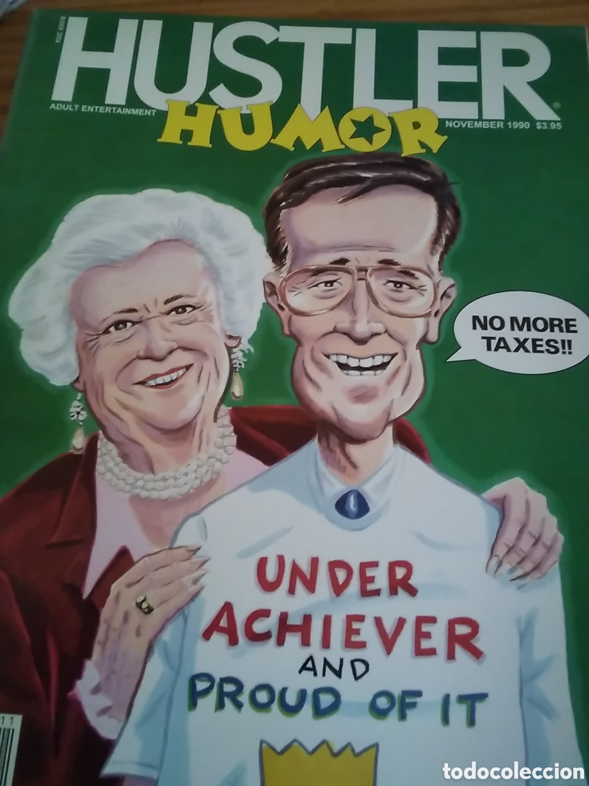 C&oacute;mics: Hustler humor chistes sat&iacute;ricos edicion americana sobre temas sociales 1990 noviembre