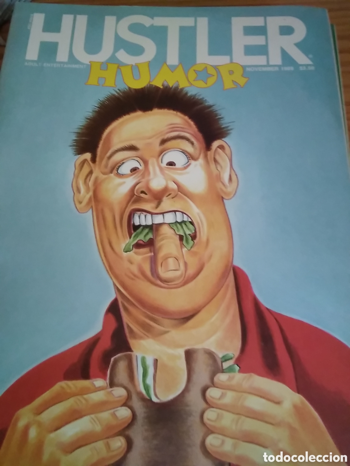 C&oacute;mics: Hustler humor chistes sat&iacute;ricos edicion americana sobre temas sociales 1989 noviembre