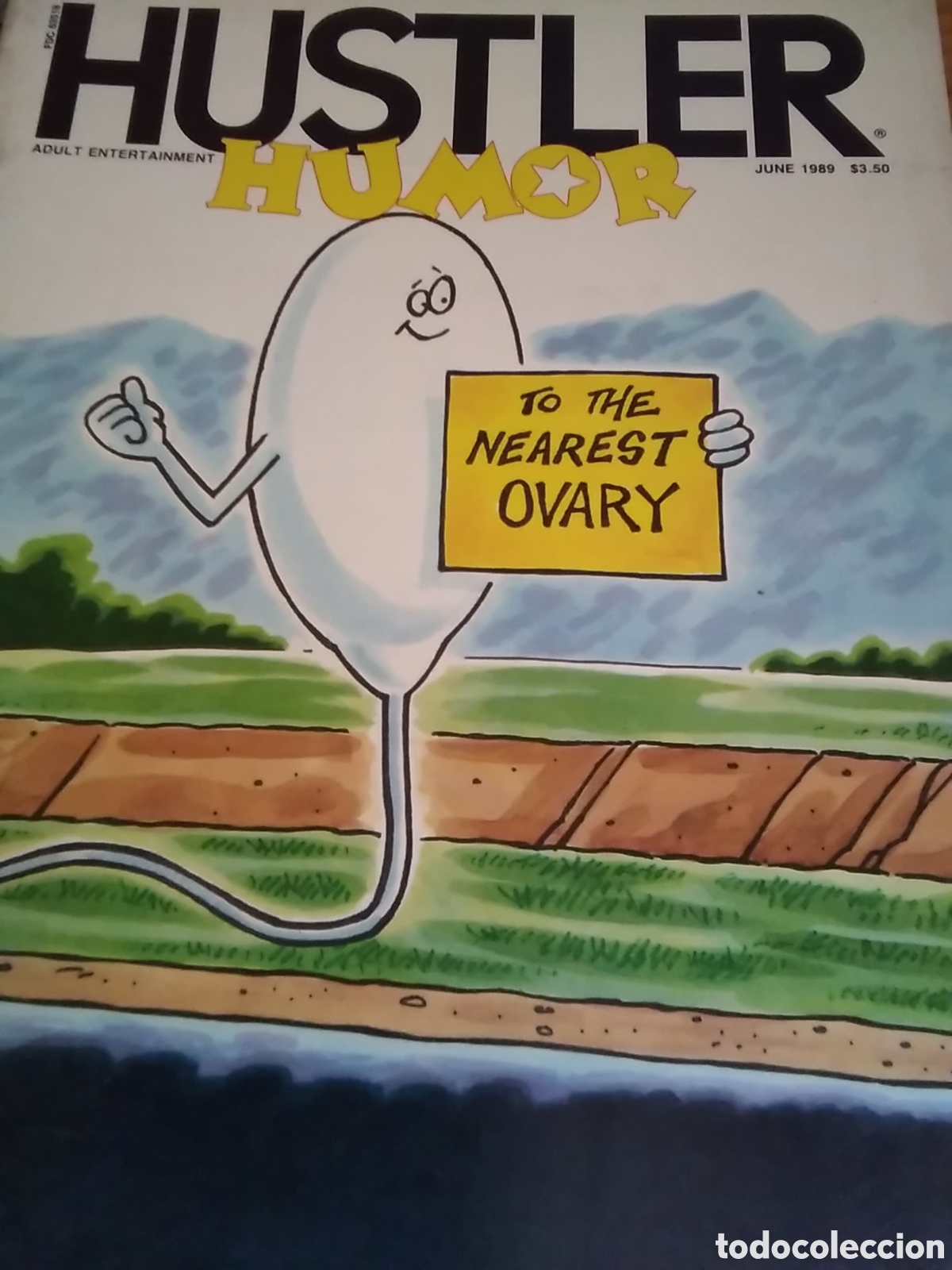 C&oacute;mics: Hustler humor chistes sat&iacute;ricos edicion americana sobre temas sociales 1989 junio