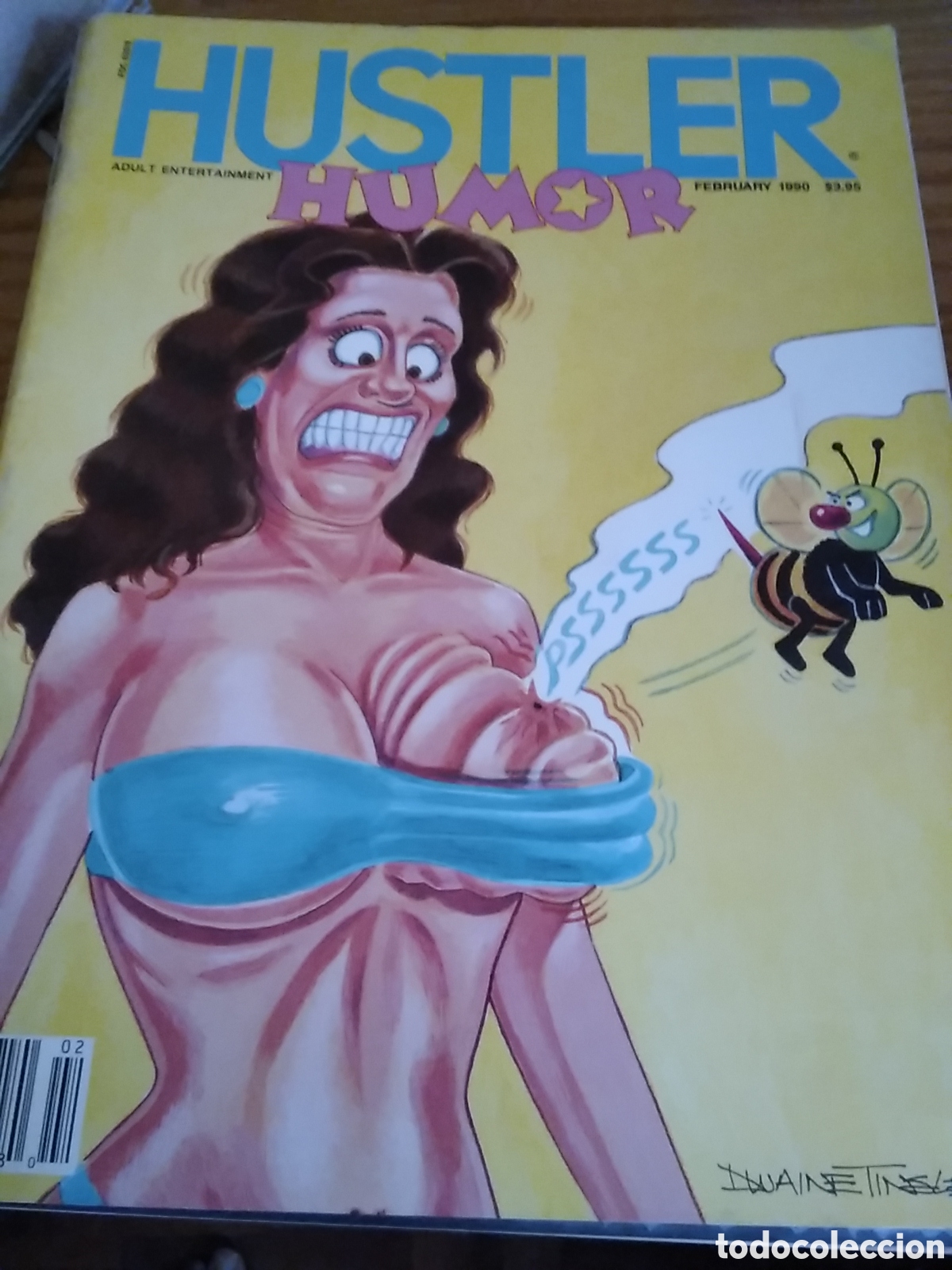 C&oacute;mics: Hustler humor chistes sat&iacute;ricos edicion americana sobre temas sociales 1990 febrero