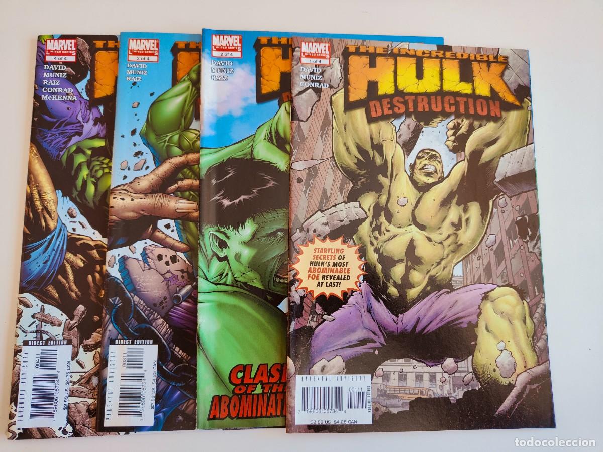 C&oacute;mics: The Incredible Hulk Destruction Complete 1 2 3 4 Marvel - Foto 1