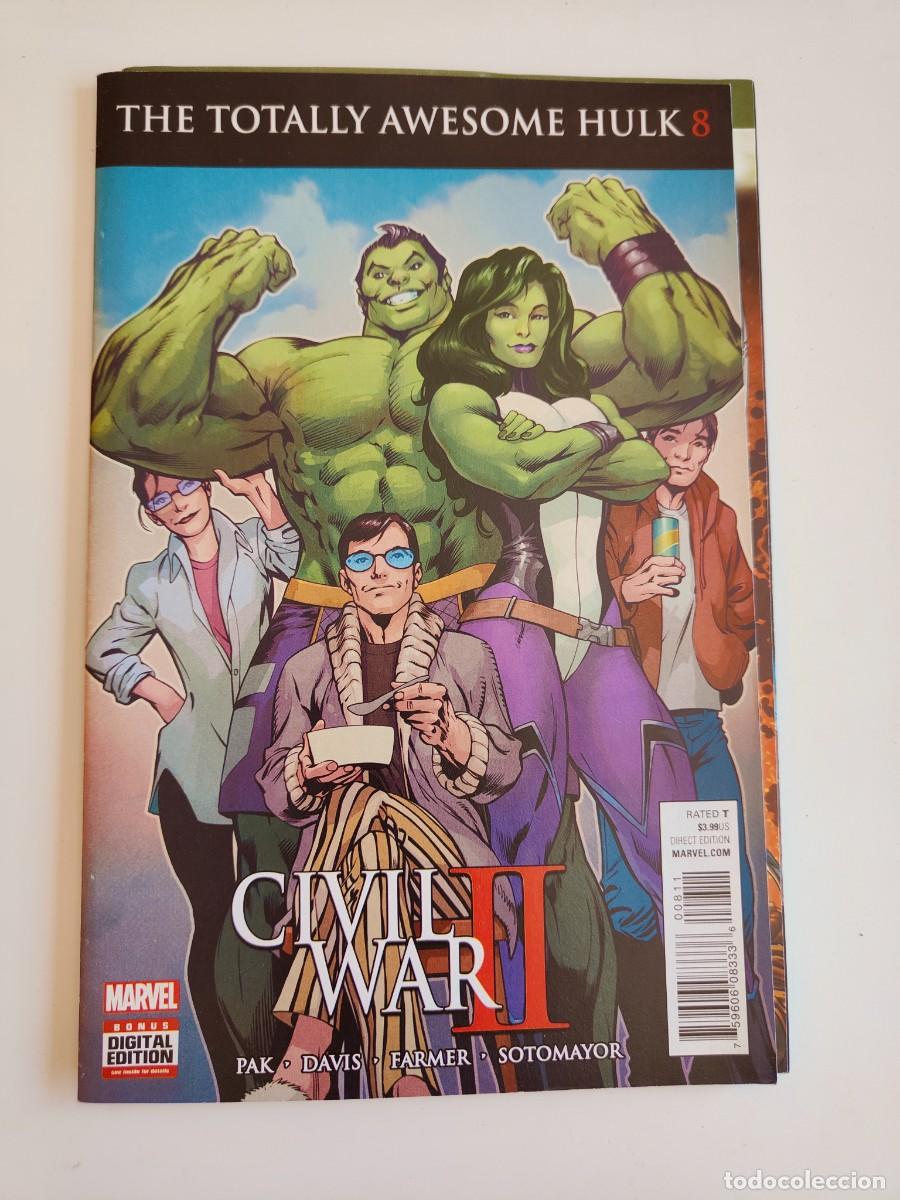 C&oacute;mics: The Totally Awesome Hulk 8 Civil War II Marvel 2016