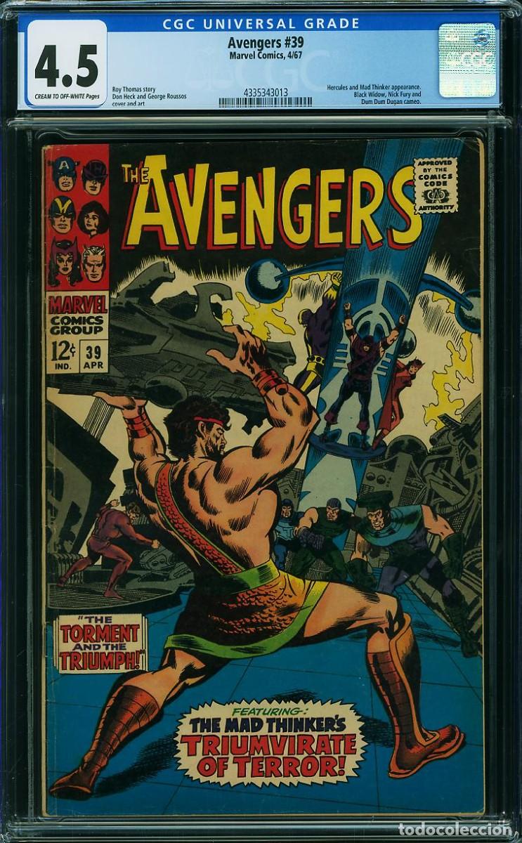C&oacute;mics: Avengers # 39 CGC 4.5 1967 - Foto 1