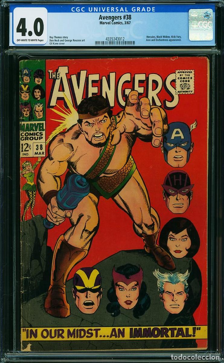 C&oacute;mics: Avengers # 38 CGC 4.0 1967 - Foto 1
