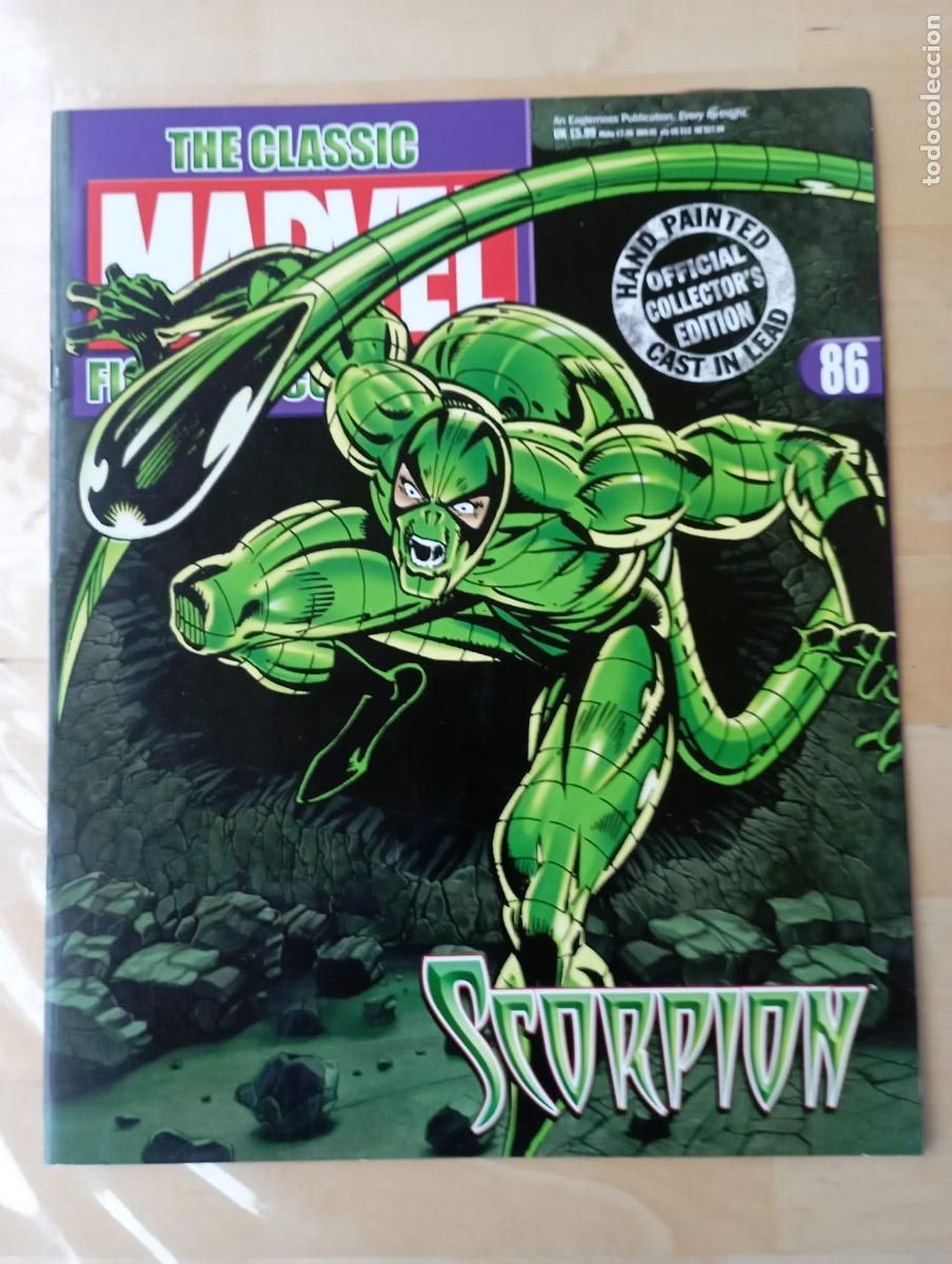 Comics: REVISTA FIGURAS MARVEL DE COLECCION N&ordm;86 SCORPION.EN INGLES.