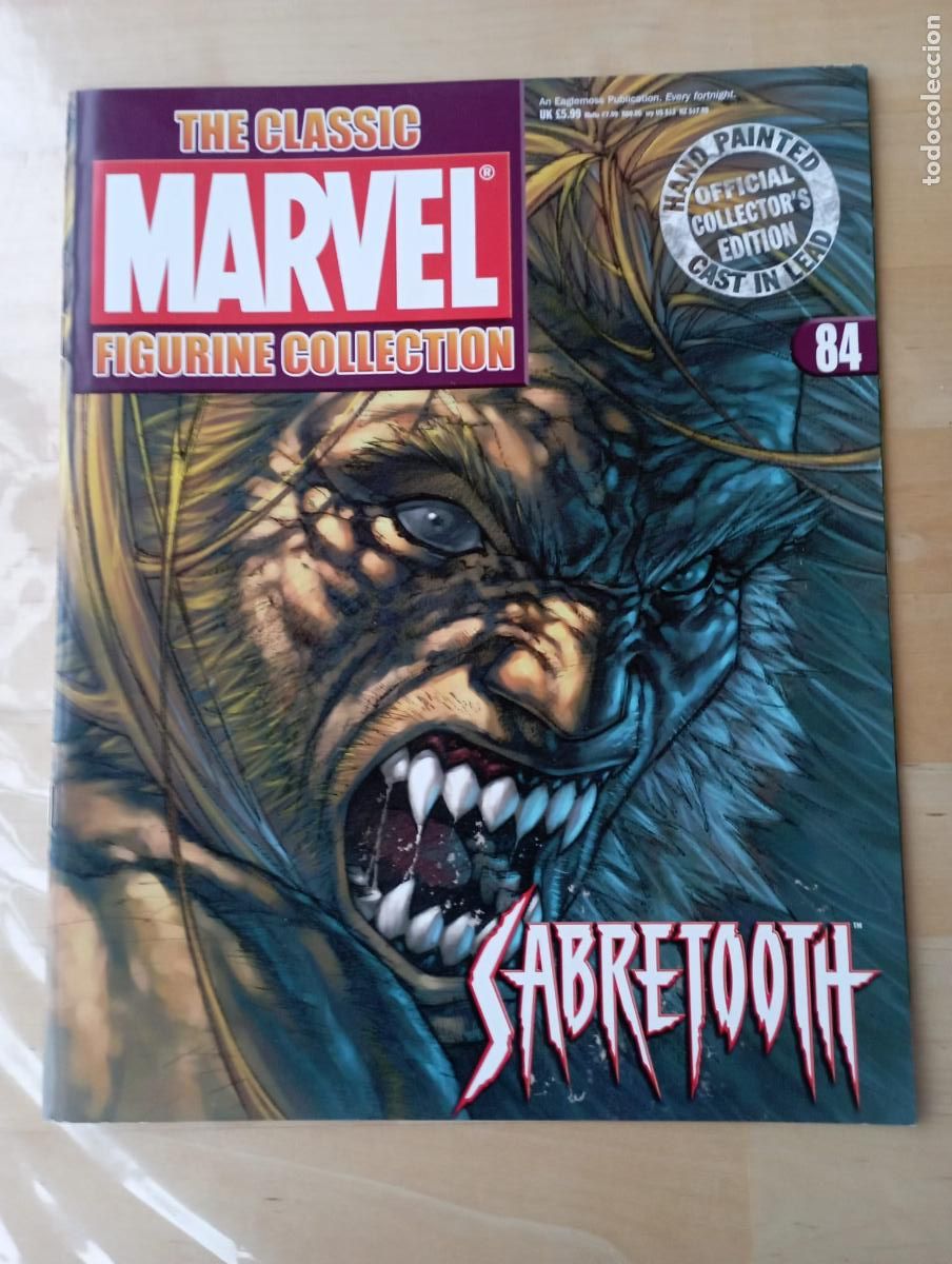 Comics: REVISTA FIGURAS MARVEL DE COLECCION N&ordm;84 SABRETOOTH.EN INGLES.