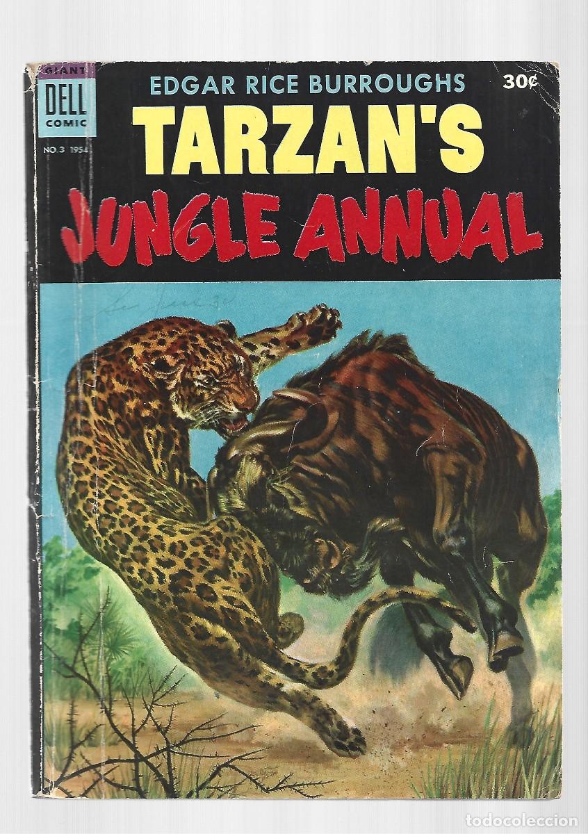 Comics: Tarzan&acute;s Jungle annual 3, 1954, Dell, buen estado. CajaXX