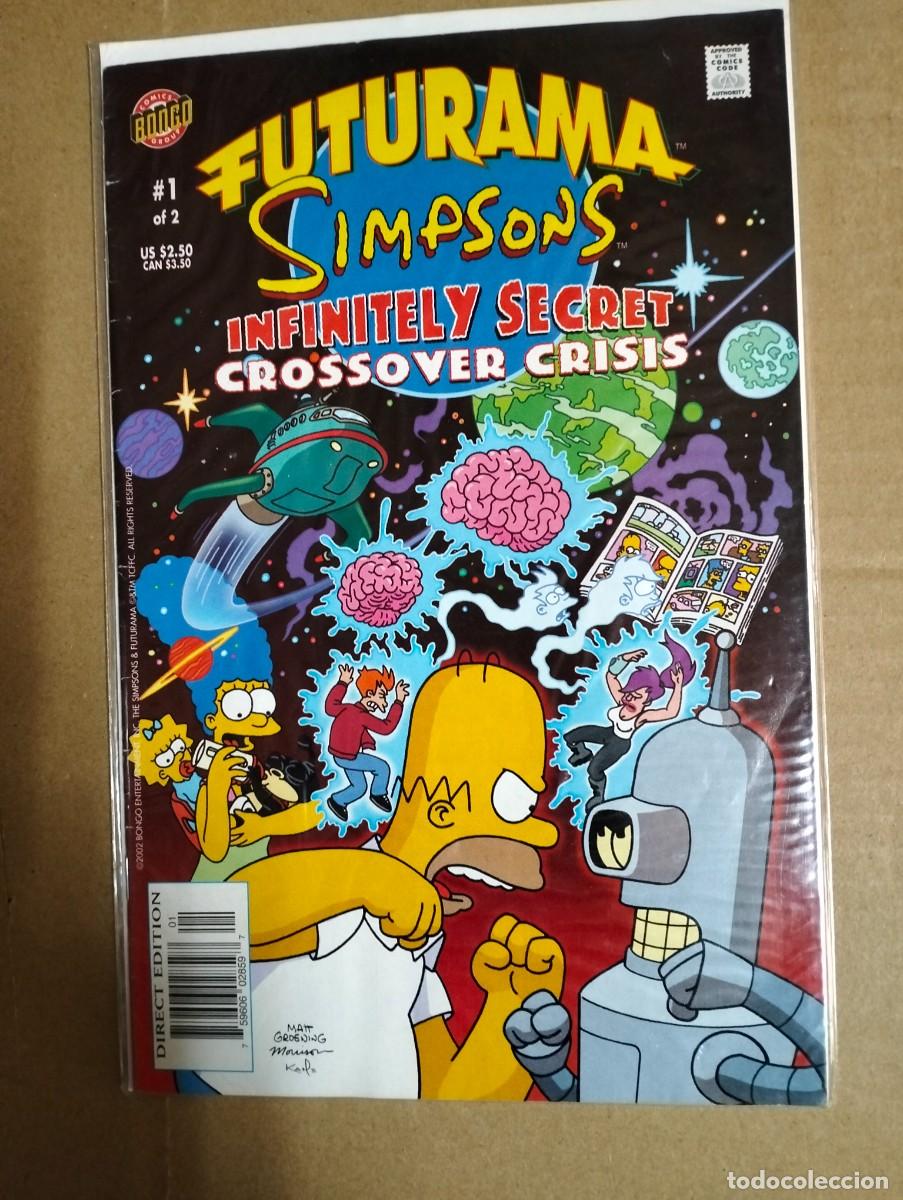 C&oacute;mics: FUTURAMA/SIMPSONS: INFINITELY SECRET # 1( EN INGL&Eacute;S ) BONGO - Foto 1