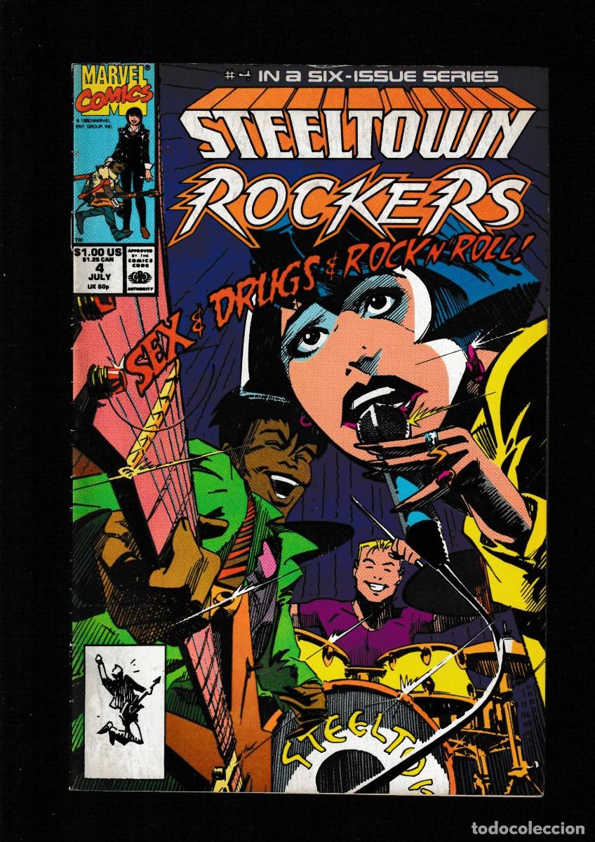 C&oacute;mics: STEELTOWN ROCKERS 4 - MARVEL 1990 FN - Foto 1