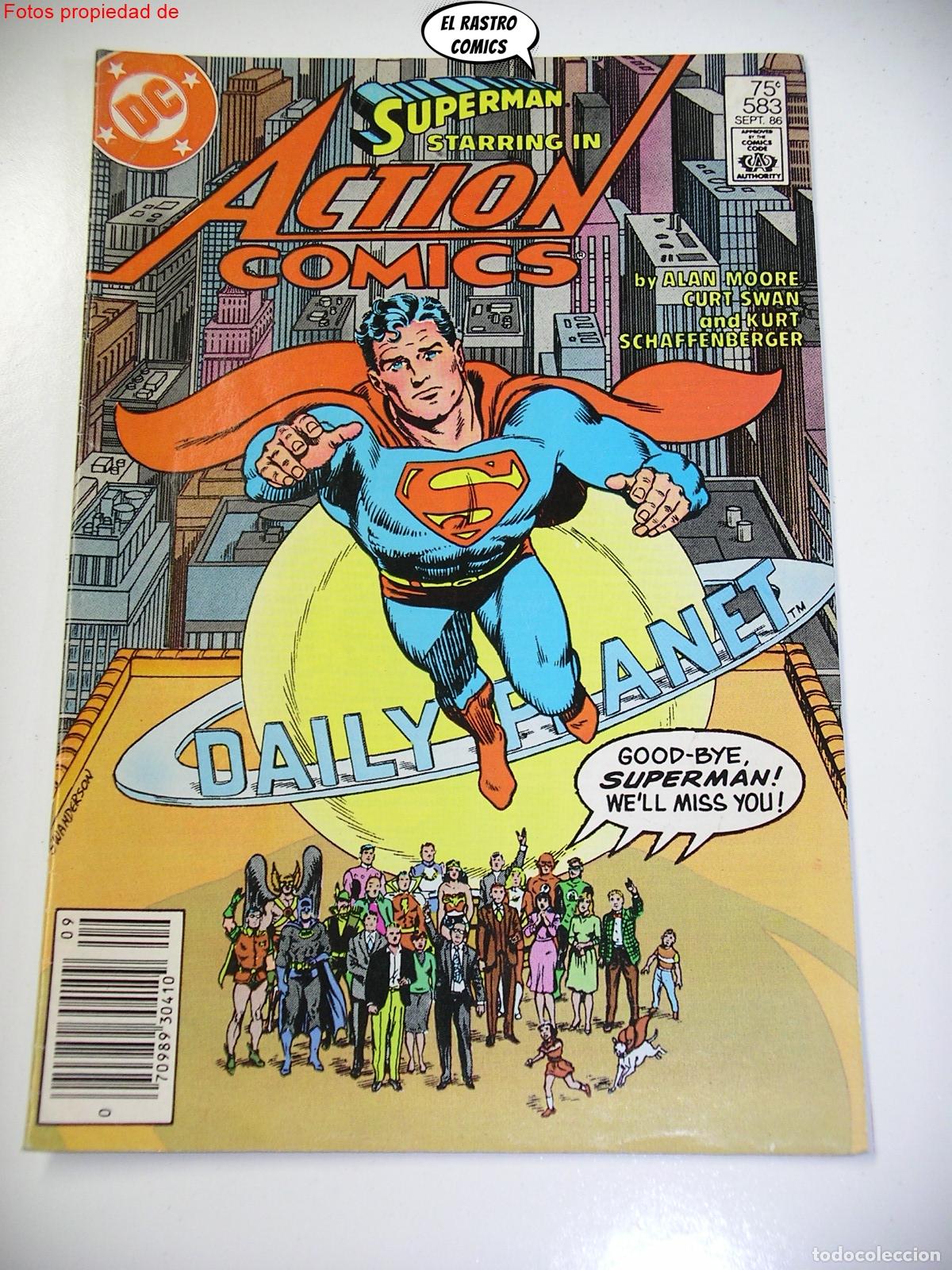 C&oacute;mics: Action Comics n&ordm; 583, Alan Moore!, ed DC USA 1986, en ingl&eacute;s - Foto 1