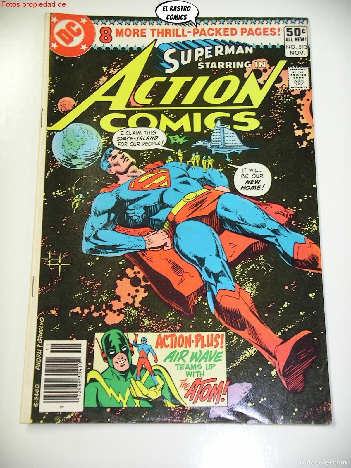 C&oacute;mics: Action Comics n&ordm; 513, ed DC USA 1980, en ingl&eacute;s - Foto 1