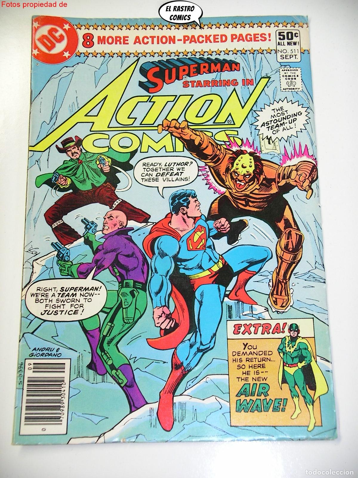 C&oacute;mics: Action Comics n&ordm; 511, ed DC USA 1980, en ingl&eacute;s - Foto 1