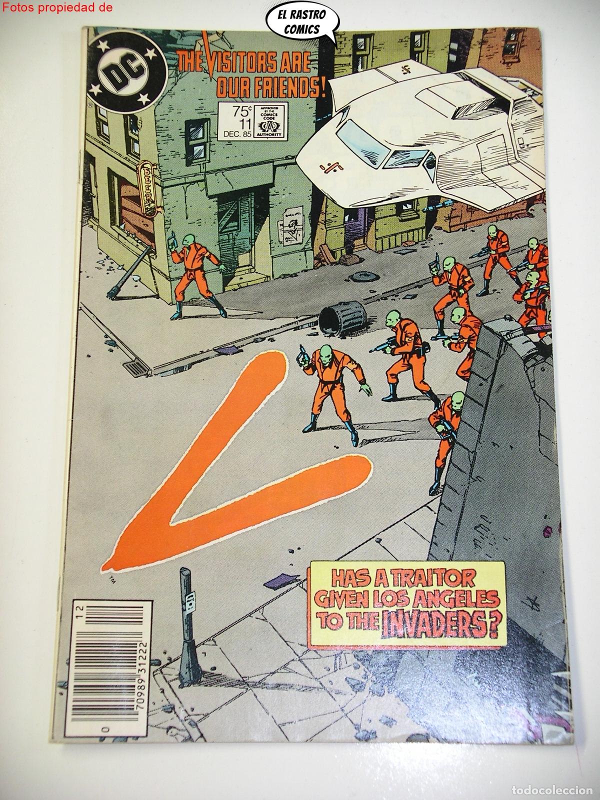 Comics: V n&ordm; 11, The visitors are our friends, ed DC USA 1985, en ingl&eacute;s