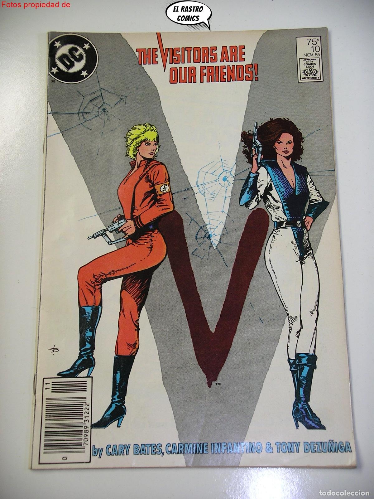 Comics: V n&ordm; 10, The visitors are our friends, ed DC USA 1985, en ingl&eacute;s