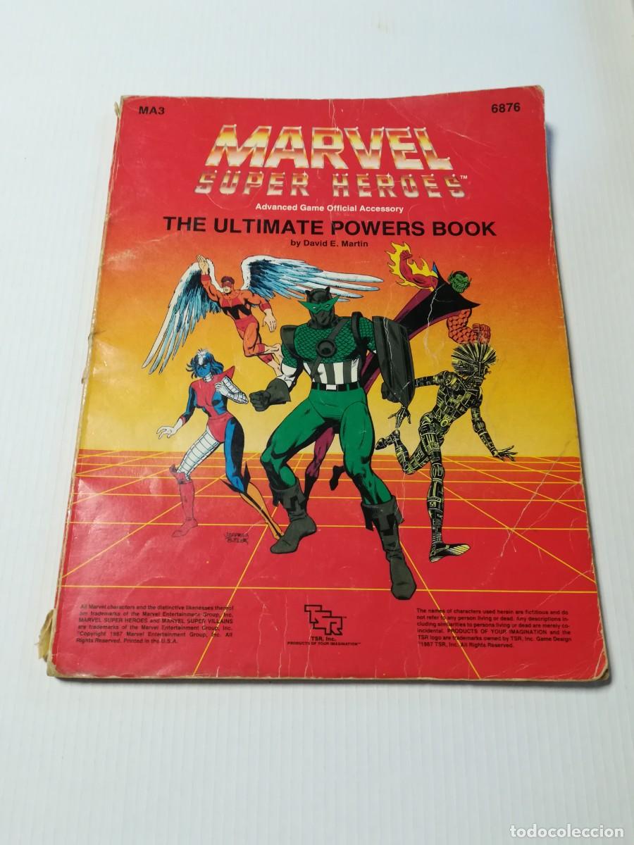 C&oacute;mics: Marvel Super Heroes, The Ultimate Powers Book, TSR, Inc. - Foto 1