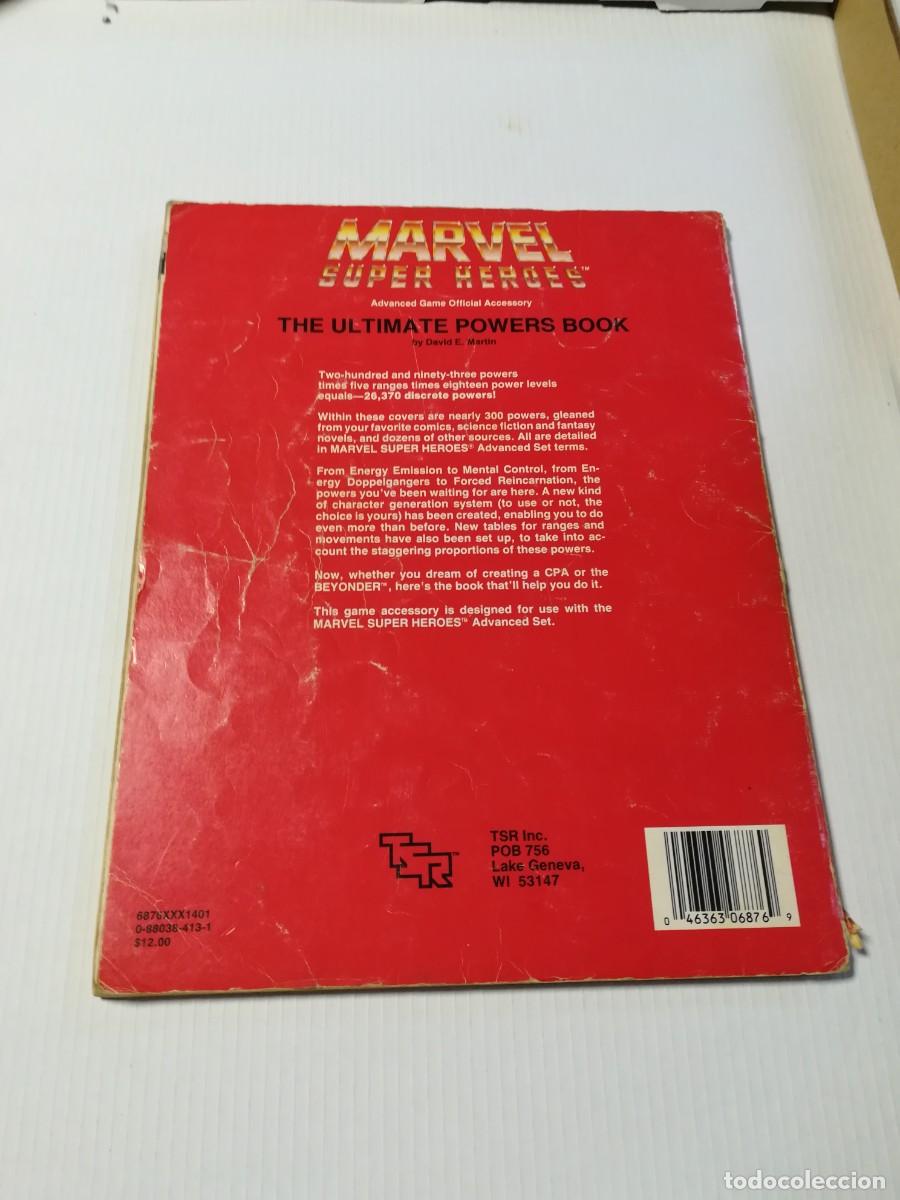 C&oacute;mics: Marvel Super Heroes, The Ultimate Powers Book, TSR, Inc. - Foto 2