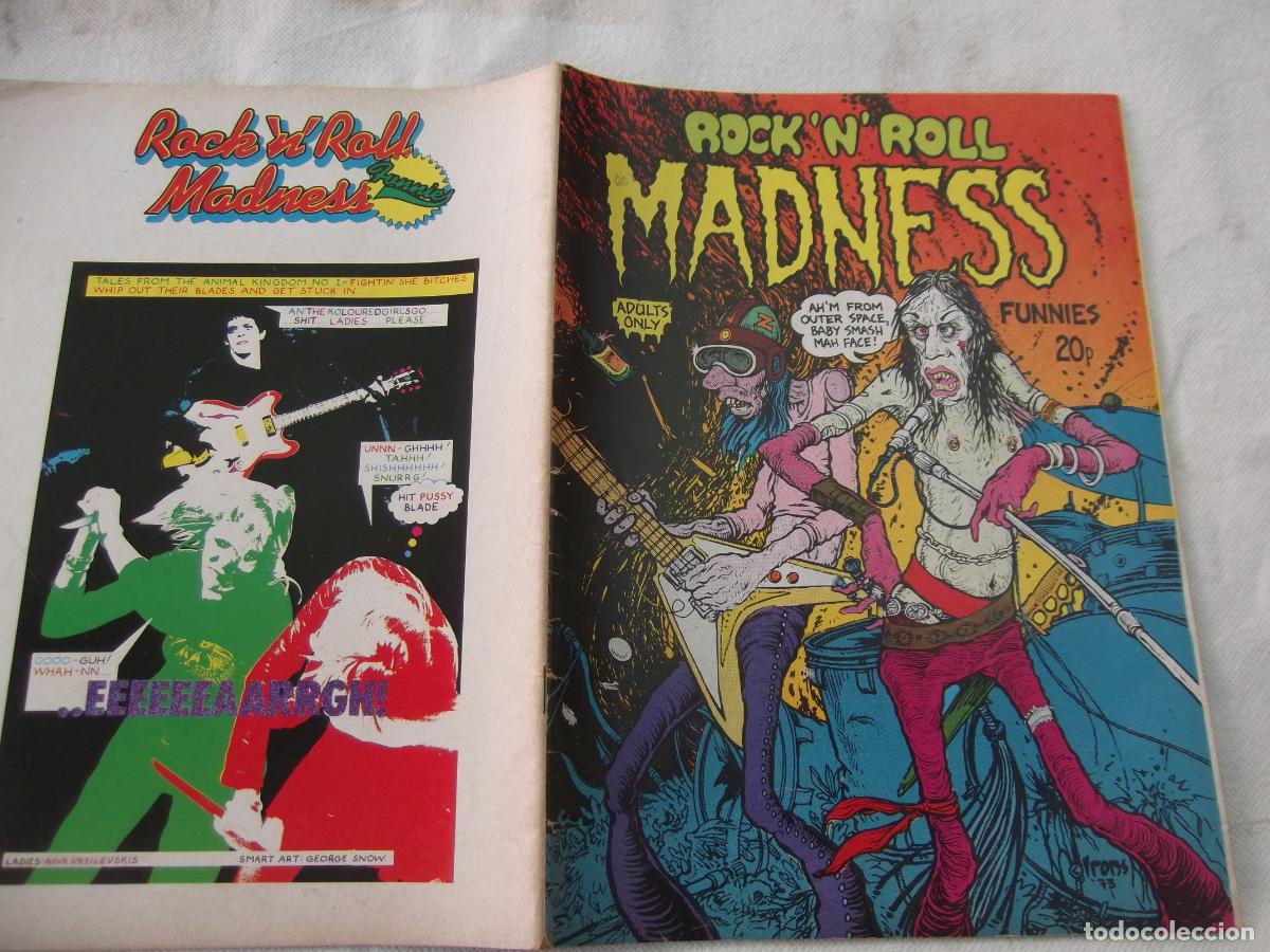 Fumetti: comic rock'n'roll madness, 1973, comic u.s.a.en b/n, 18x25, 36 p&aacute;ginas
