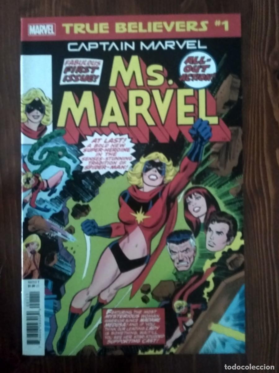 C&oacute;mics: True Believers Ms Marvel #1 2019 reimpresi&oacute;n Ms. Marvel (1977) #1 - Foto 1
