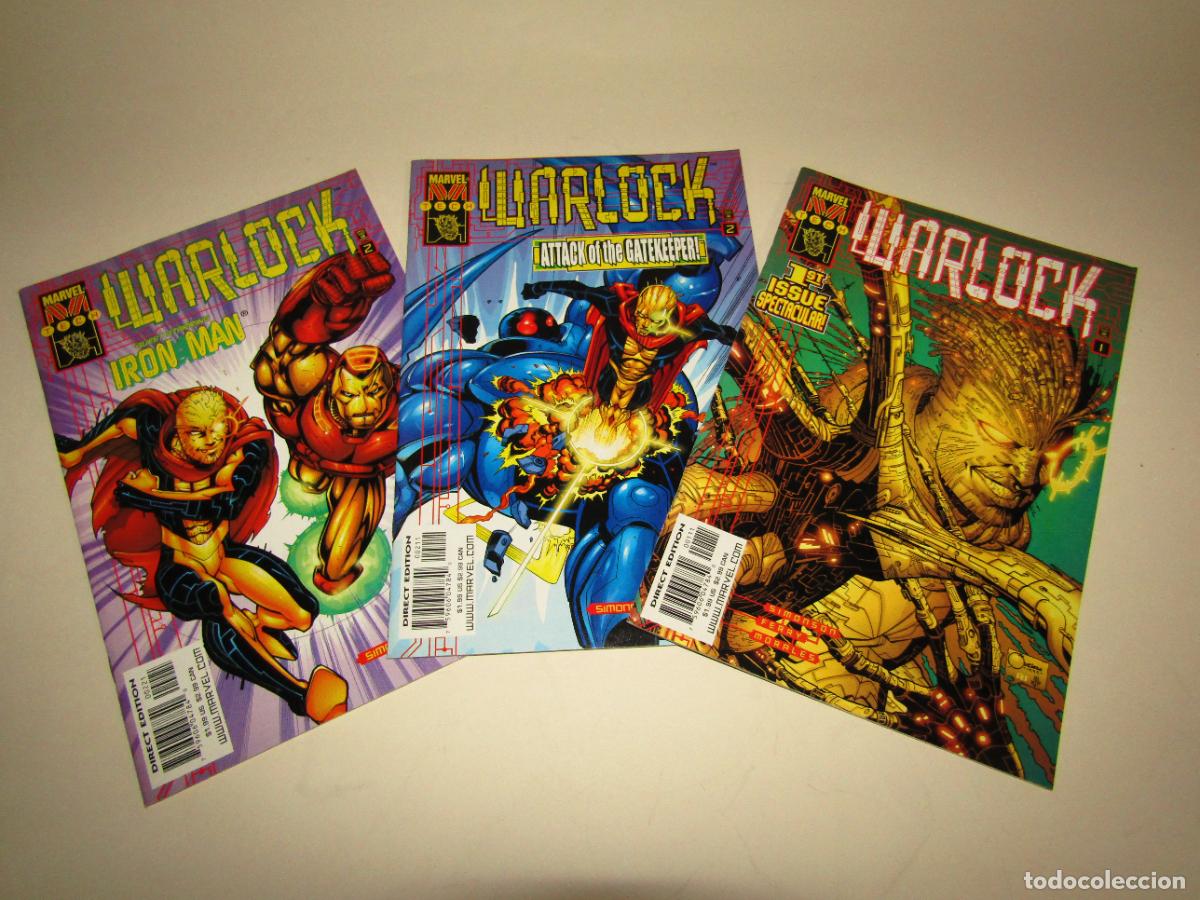 Comics : Antiguo Lote de 3 WARLOCK de Comics MARVEL de 1999