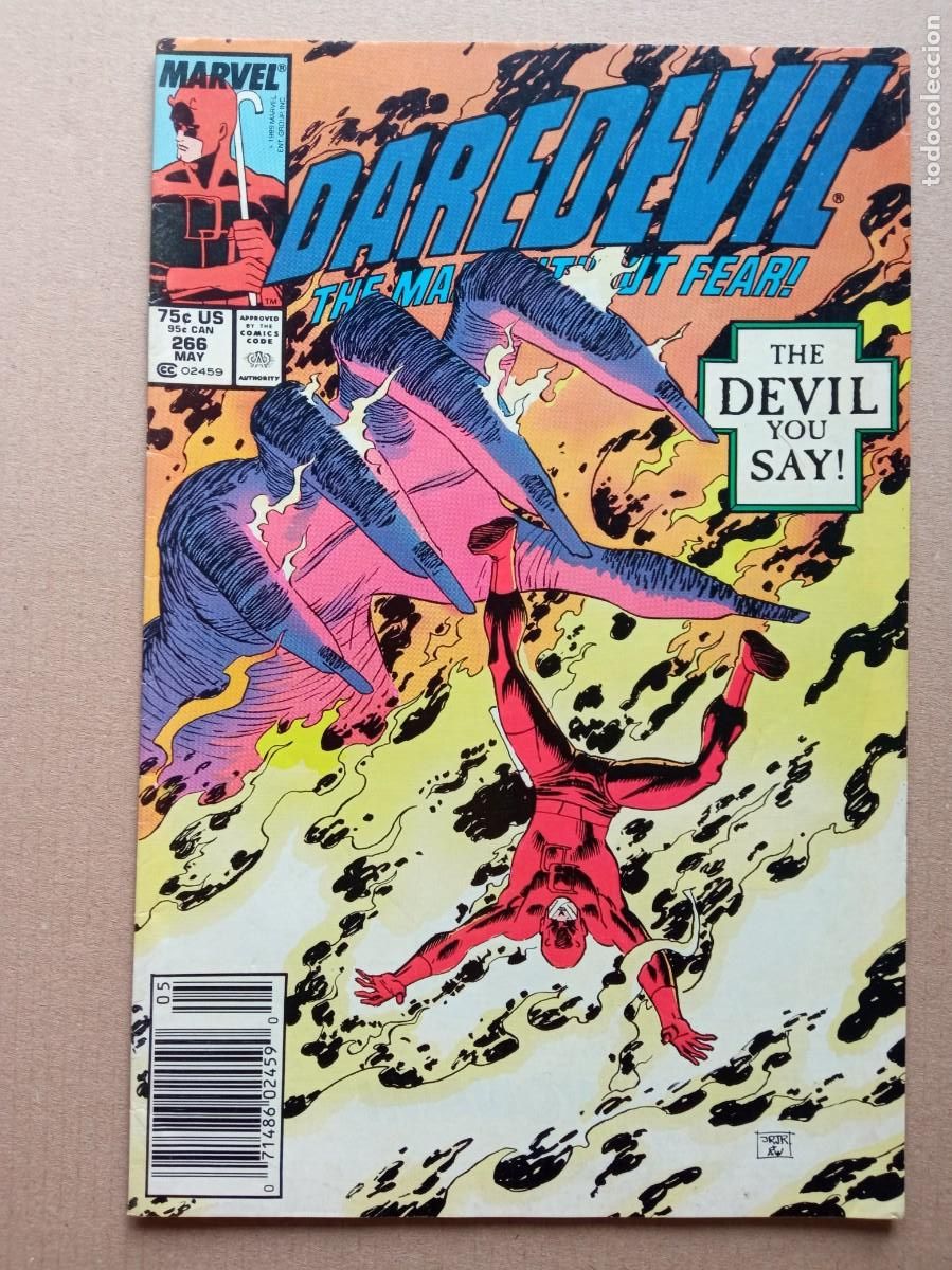 C&oacute;mics: Marvel Daredevil #266 1989 FN+USA - Foto 1